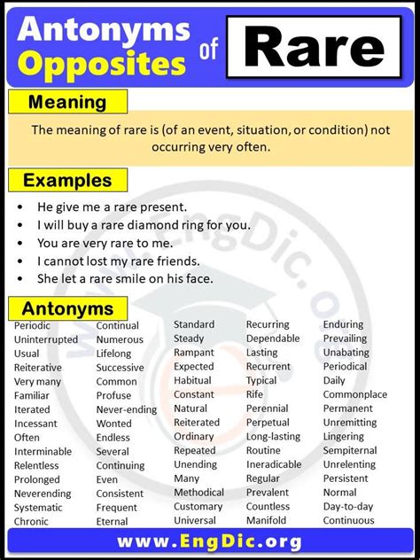 opposite of rarity|list of antonyms.